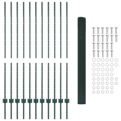 Recinzione in rete saldata con palo 25 x 1,4 m (P x H)