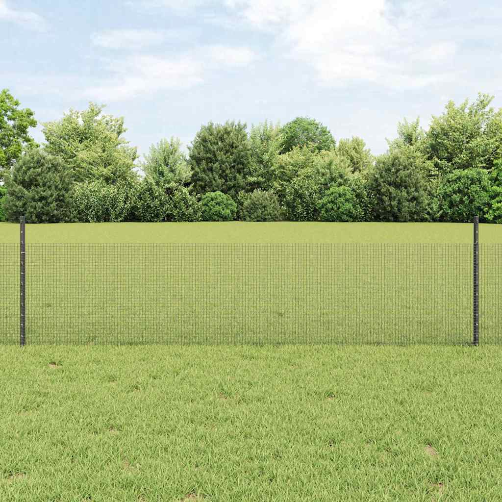 Recinzione in filo saldato per esterni con pali 25 x 0,5 m Rete