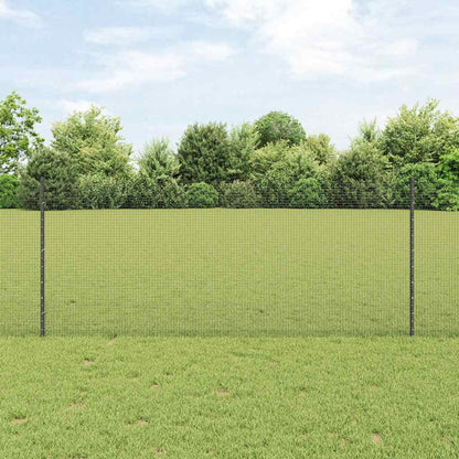 Recinzione in filo saldato per esterni con pali 25 x 1 m Grigio