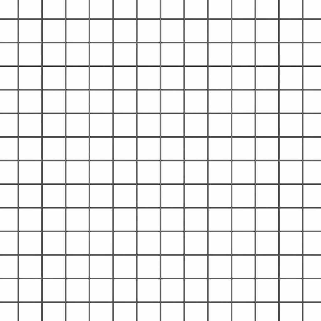 Recinzione in filo saldato per esterni con pali 25 x 1 m Grigio