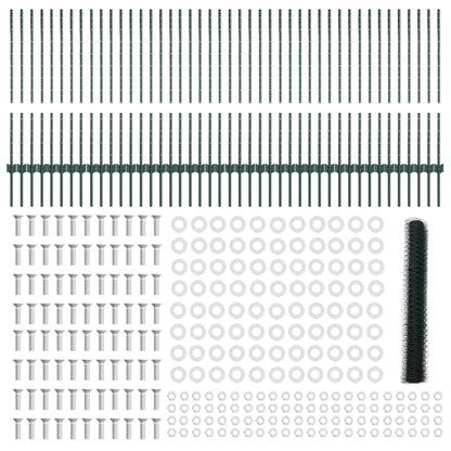 Recinzione con Posto Verde 1 x 100 m Acciaio e PVC