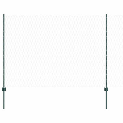 Recinzione esagonale da esterno con palo 100 x 1,5 m Verde Rete