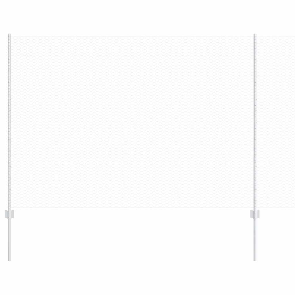 Recinzione con Posto Argento 1,6 x 10 m Acciaio