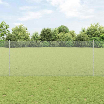 Recinzione esagonale da esterno con palo 25 x 1 m Argento Rete