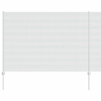 Recinzione esagonale da esterno con palo 25 x 1,5 m Argento