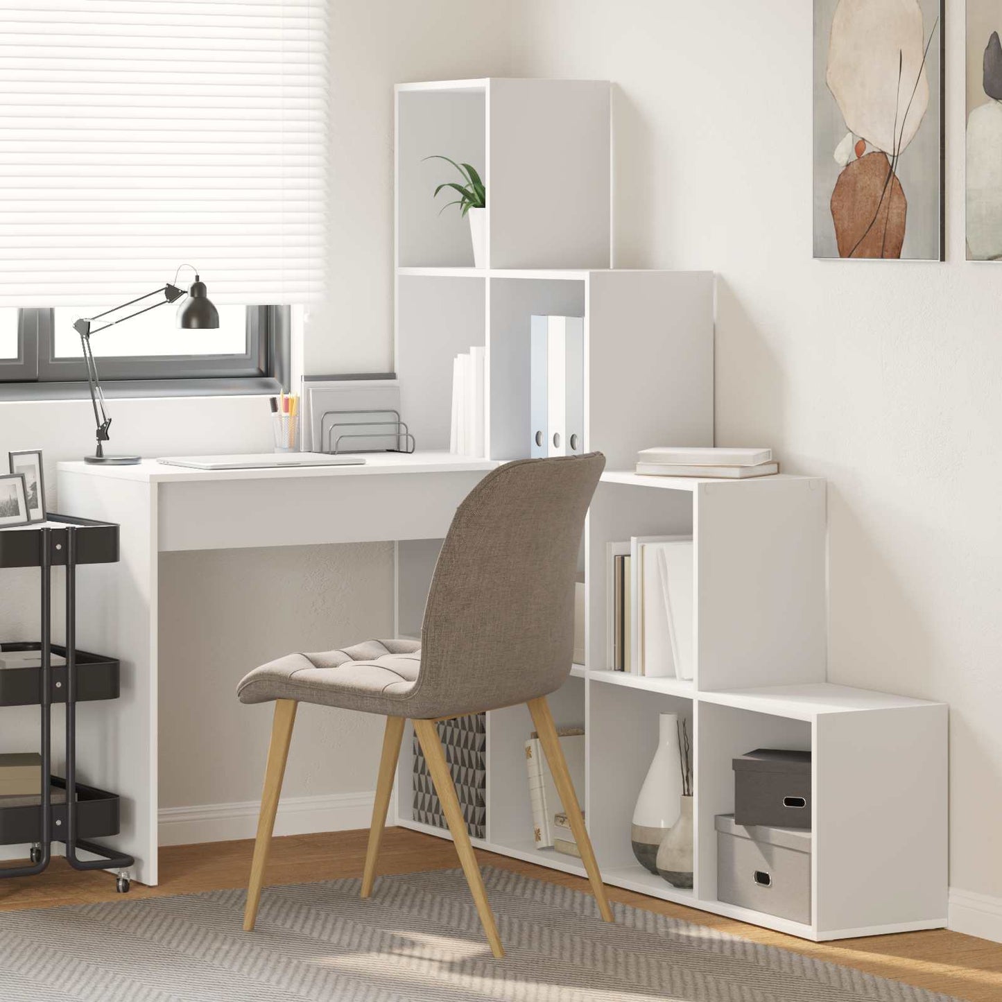 Scrivania ad angolo Bianco 101,5 x 149,5 x 149,5 cm