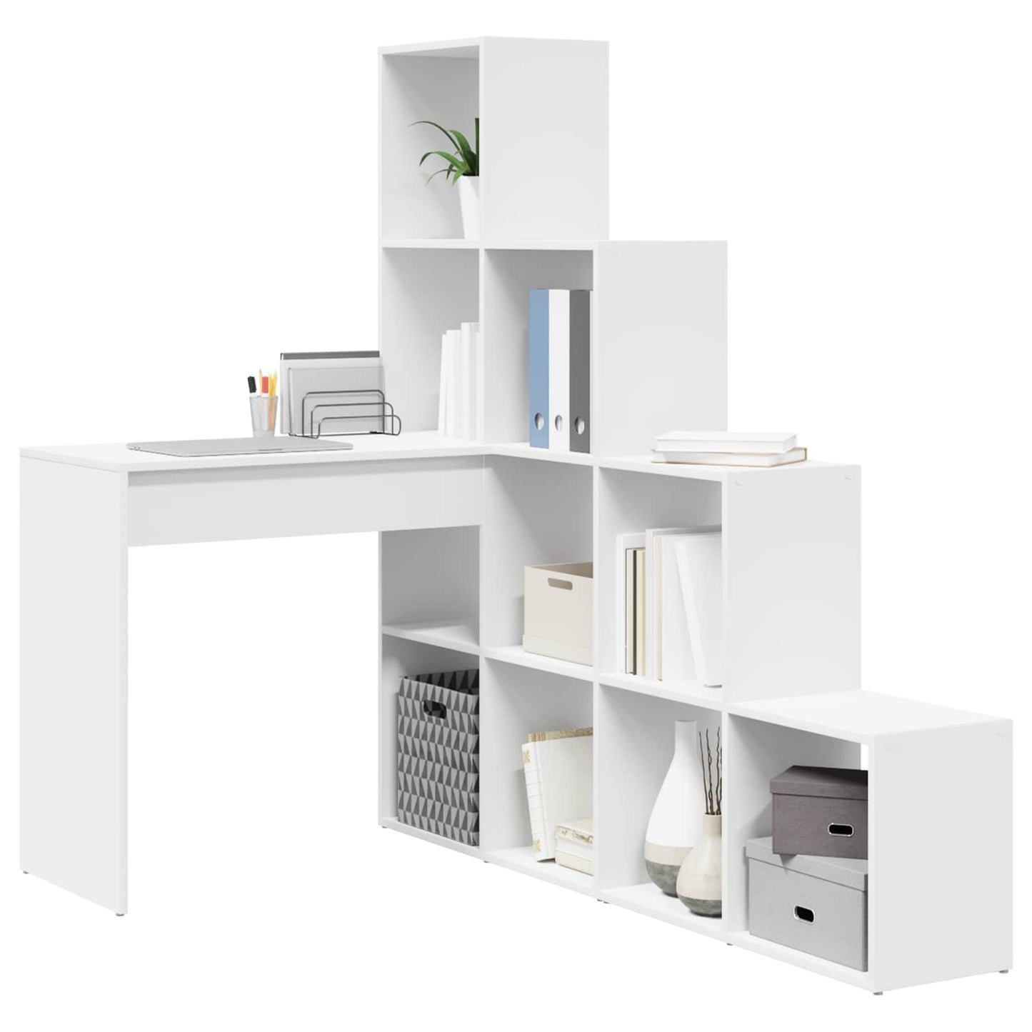 Scrivania ad angolo Bianco 101,5 x 149,5 x 149,5 cm | homemem39