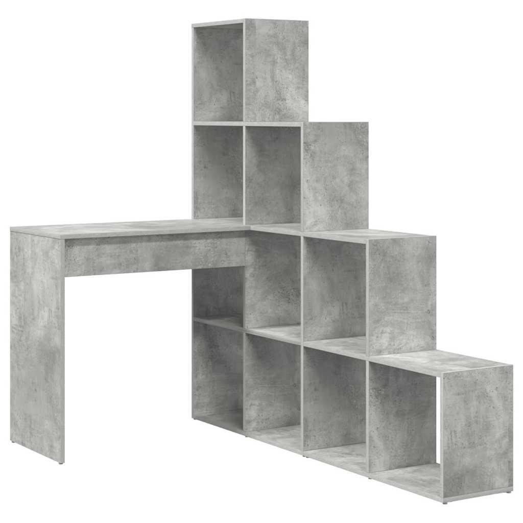 Scrivania ad angolo Grigio cemento 101,5 x 149,5 x 149,5 cm