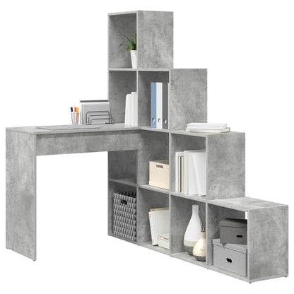 Scrivania ad angolo Grigio cemento 101,5 x 149,5 x 149,5 cm