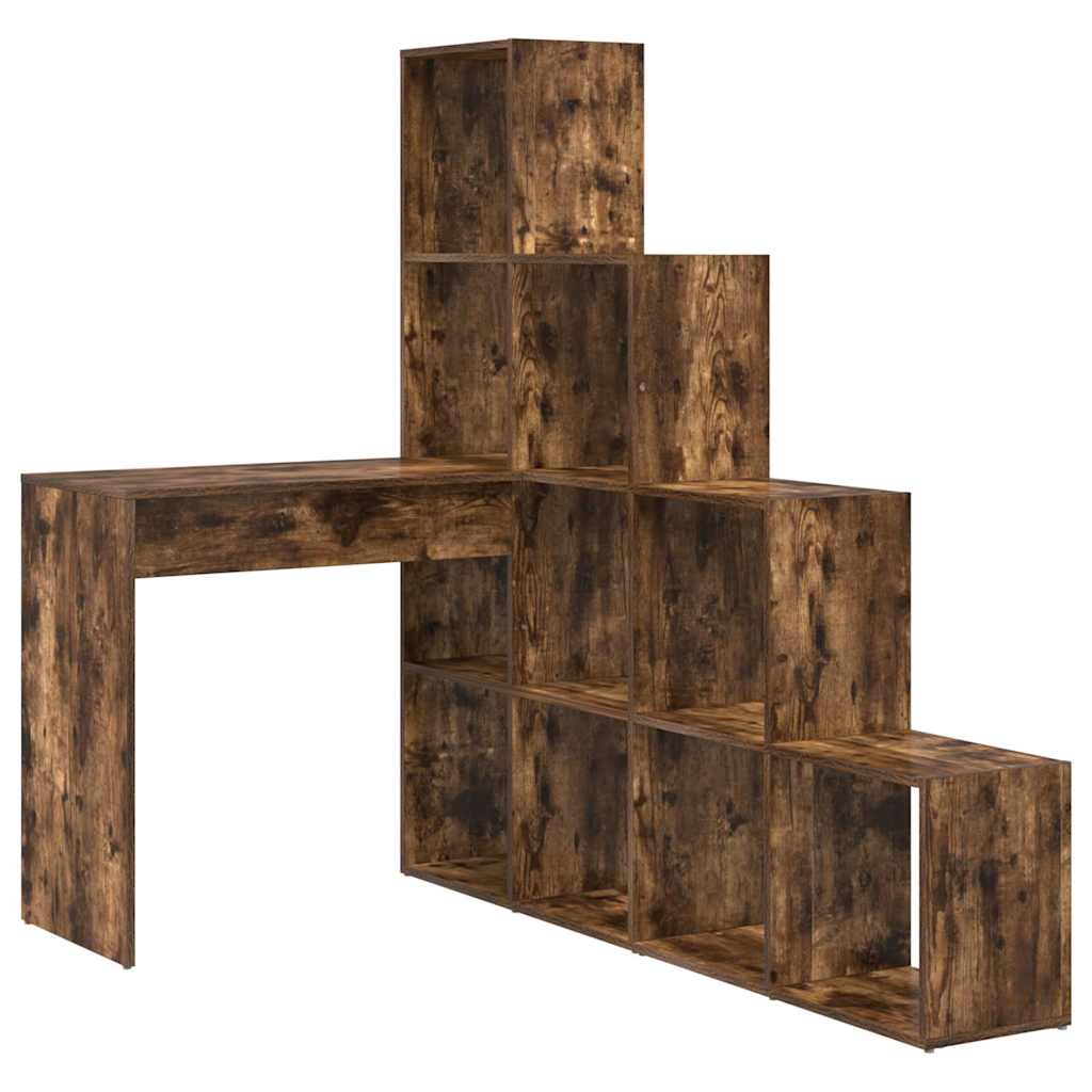 Scrivania ad angolo Rovere fumé 101,5 x 149,5 x 149,5 cm