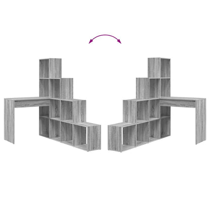 Scrivania ad angolo Grigio Sonoma 101,5 x 149,5 x 149,5 cm