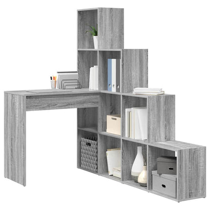 Scrivania ad angolo Grigio Sonoma 101,5 x 149,5 x 149,5 cm