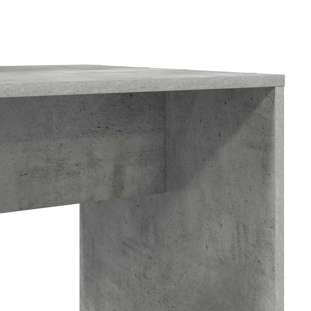 Scrivania Grigio cemento 138,5 x 55 x 143 cm Legno multistrato