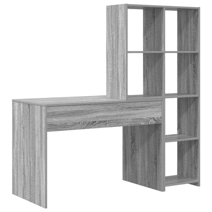 Scrivania Grigio Sonoma 138,5 x 55 x 143 cm Legno multistrato