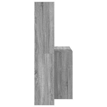 Scrivania Grigio Sonoma 138,5 x 55 x 143 cm Legno multistrato