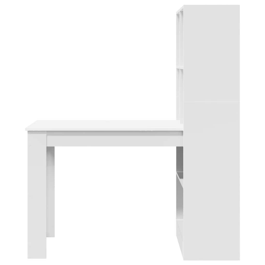 Scrivania Bianco 122 x 67 x 145 cm Legno multistrato