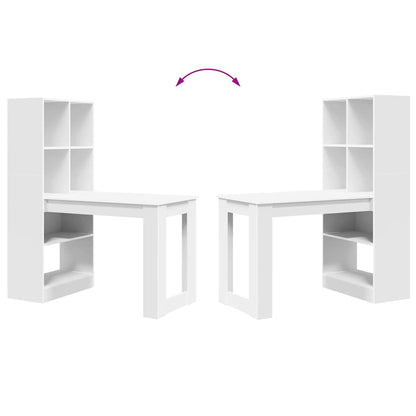 Scrivania Bianco 122 x 67 x 145 cm Legno multistrato