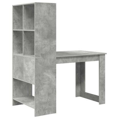 Scrivania Grigio cemento 122 x 67 x 145 cm Legno multistrato