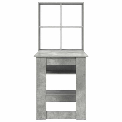 Scrivania Grigio cemento 122 x 67 x 145 cm Legno multistrato