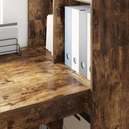 Scrivania Rovere fumé 122 x 67 x 145 cm Legno multistrato