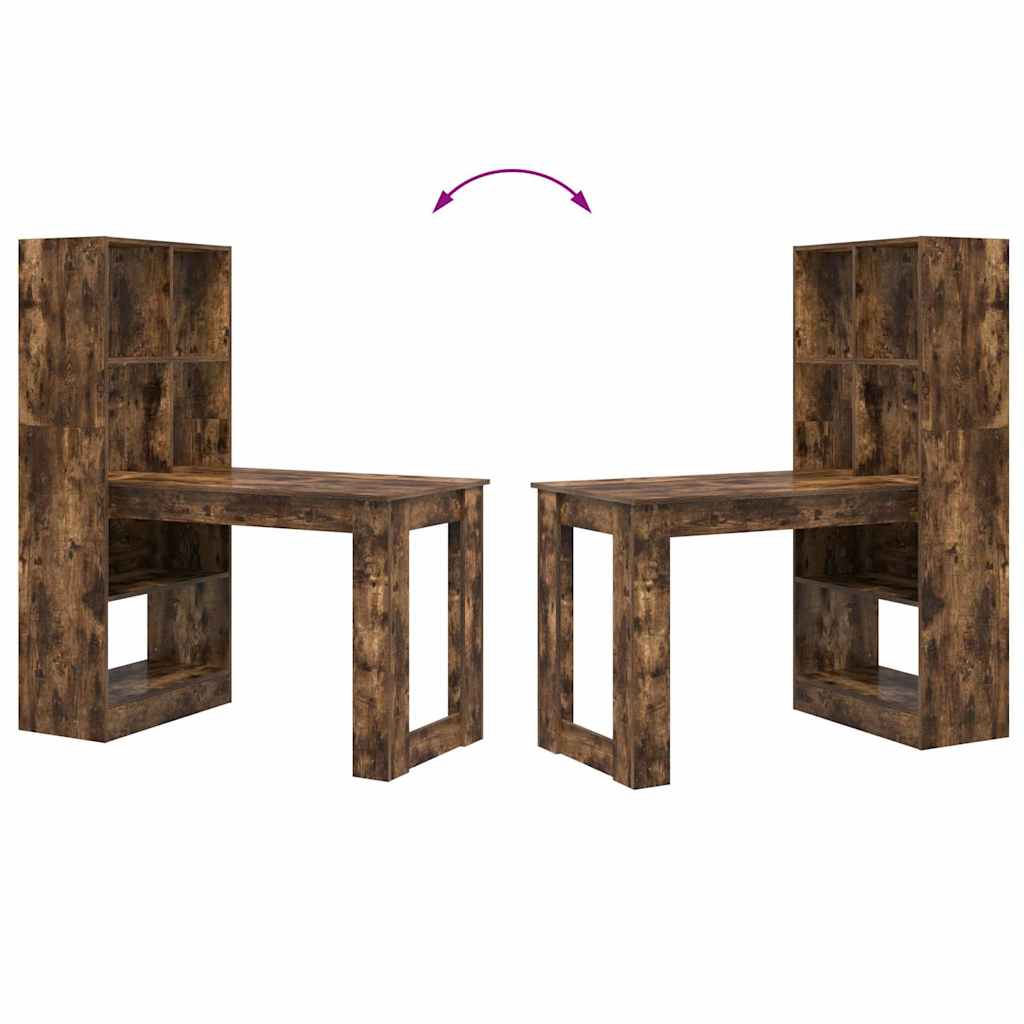 Scrivania Rovere fumé 122 x 67 x 145 cm Legno multistrato