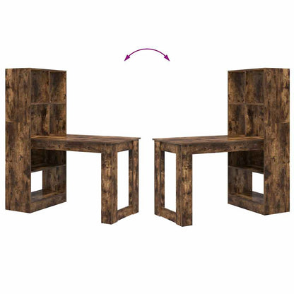 Scrivania Rovere fumé 122 x 67 x 145 cm Legno multistrato