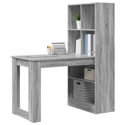 Scrivania Grigio Sonoma 122 x 67 x 145 cm Legno multistrato