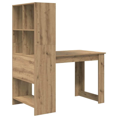 Scrivania con lo scaffale Rovere artigianale 122 x 67 x 145 cm
