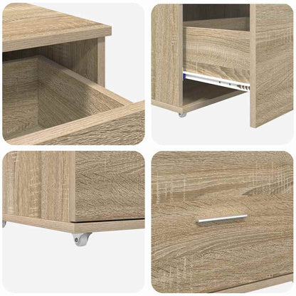 Scrivania Rovere Sonoma 131,5 x 50 x 106,5 cm Legno multistrato | homemem39