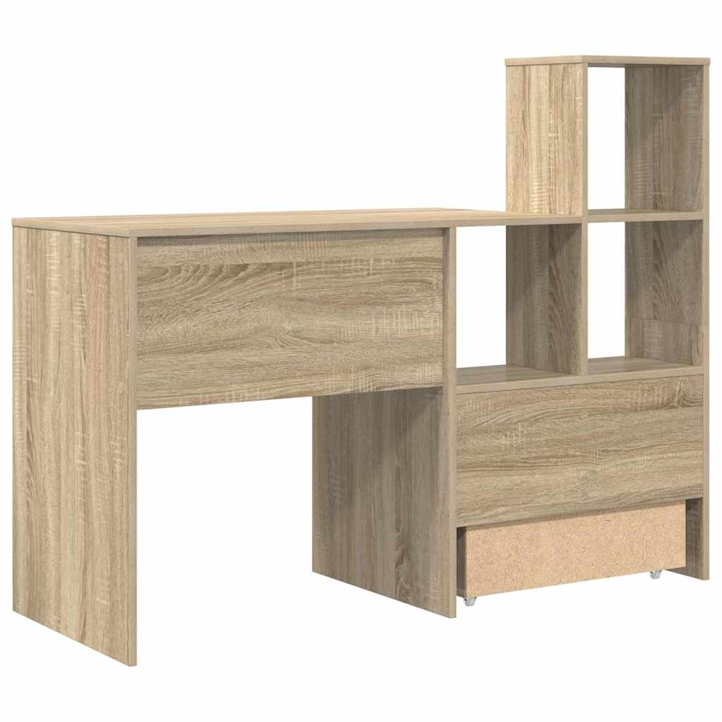 Scrivania Rovere Sonoma 131,5 x 50 x 106,5 cm Legno multistrato