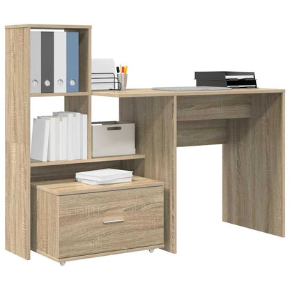Scrivania Rovere Sonoma 131,5 x 50 x 106,5 cm Legno multistrato