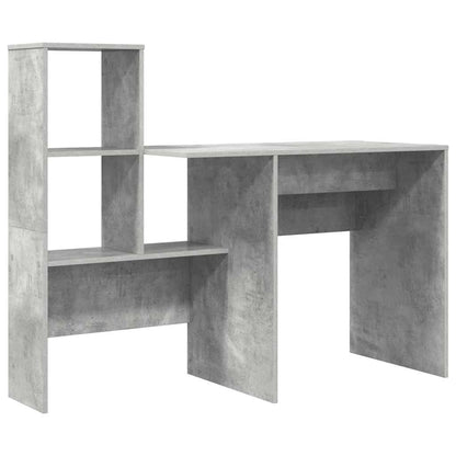 Scrivania con cassetto Grigio cemento 131,5 x 50 x 106,5 cm