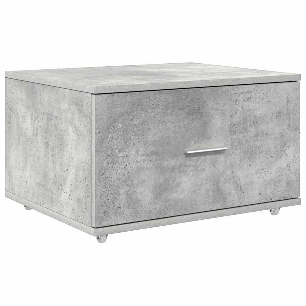 Scrivania con cassetto Grigio cemento 131,5 x 50 x 106,5 cm