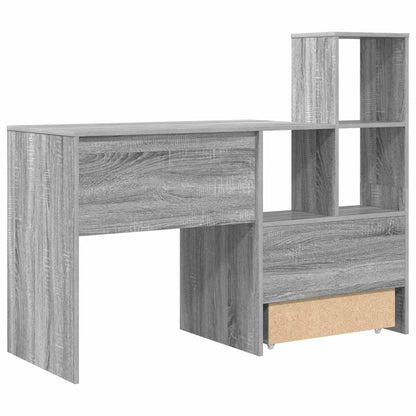 Scrivania Grigio Sonoma 131,5 x 50 x 106,5 cm Legno multistrato