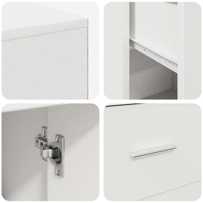 Scrivania ad angolo con cassetto Bianco 102 x 88 x 75 cm