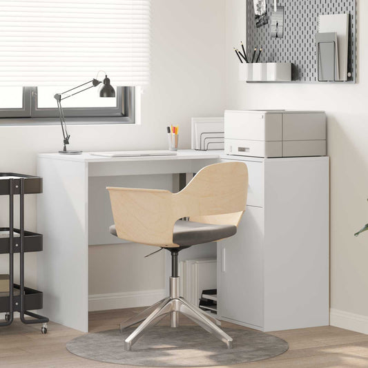 Scrivania ad angolo con cassetto Bianco 102 x 88 x 75 cm