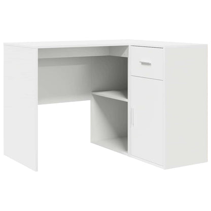 Scrivania ad angolo con cassetto Bianco 102 x 88 x 75 cm