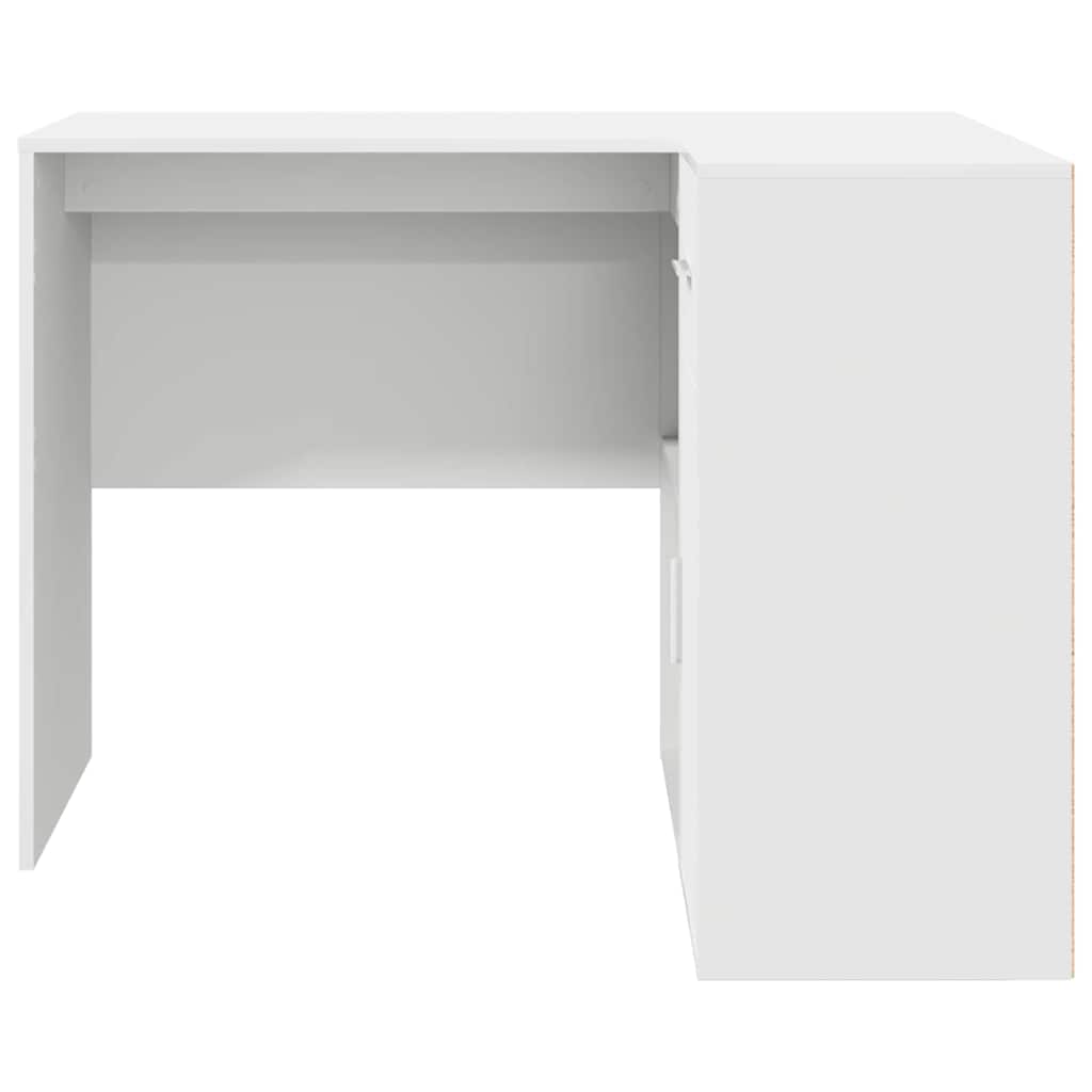 Scrivania ad angolo con cassetto Bianco 102 x 88 x 75 cm