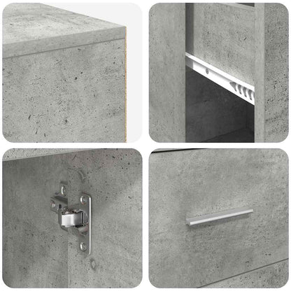 Scrivania ad angolo Grigio cemento 102 x 88 x 75 cm | homemem39