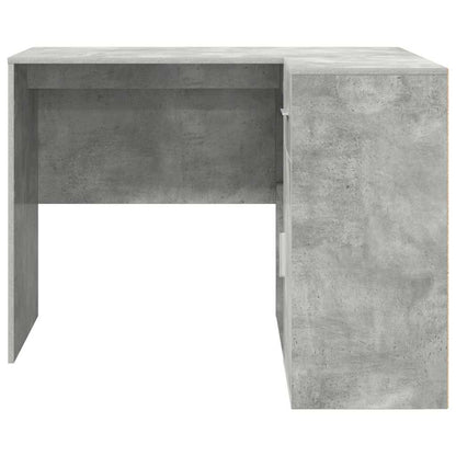 Scrivania ad angolo Grigio cemento 102 x 88 x 75 cm