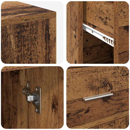 Scrivania ad angolo con cassetto Legno vecchio 102 x 88 x 75 cm