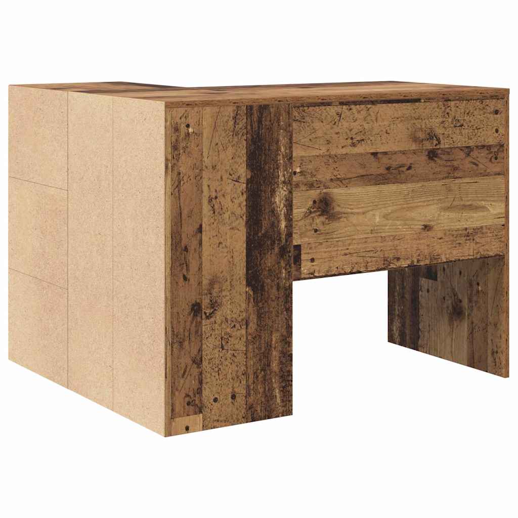Scrivania ad angolo con cassetto Legno vecchio 102 x 88 x 75 cm