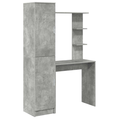 Scrivania 2 pcs Grigio cemento