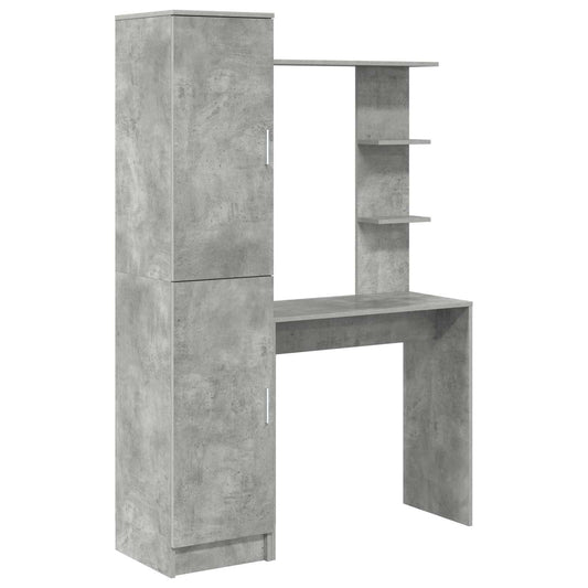 Scrivania 2 pcs Grigio cemento