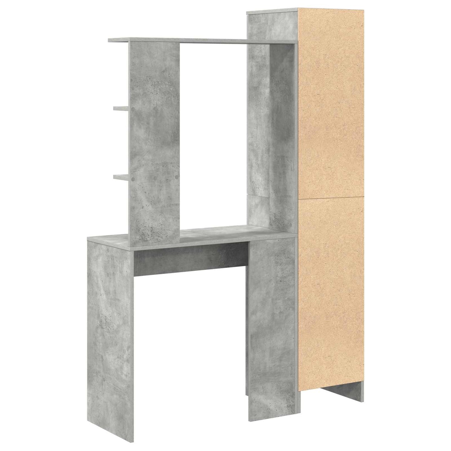 Scrivania 2 pcs Grigio cemento