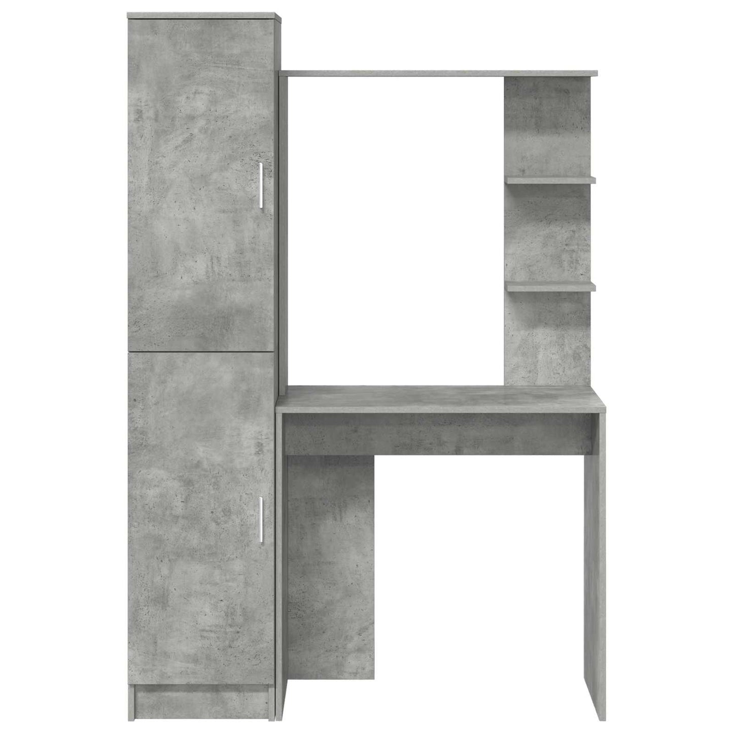 Scrivania 2 pcs Grigio cemento