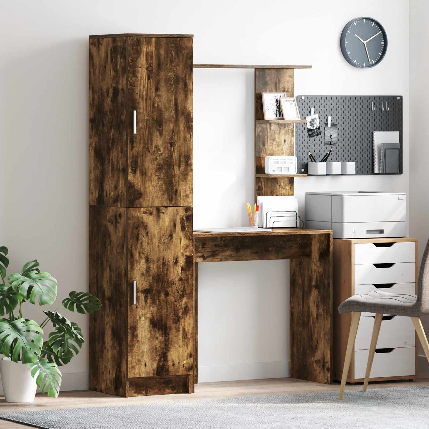 Scrivania 2 pcs Rovere fumé | homemem39