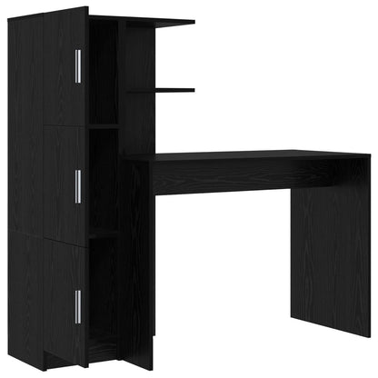 Scrivania 2 pcs Rovere Nero
