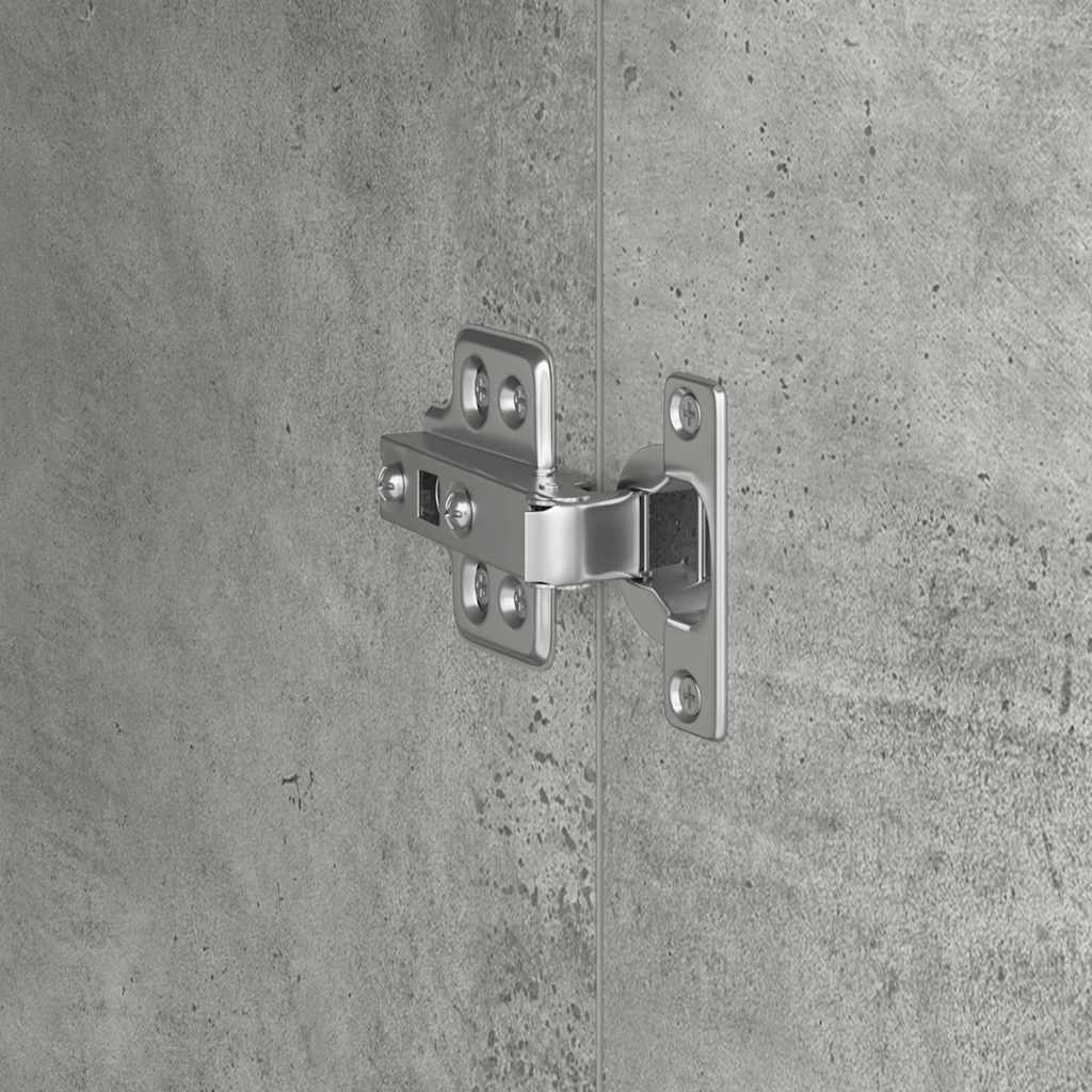 Scrivania 2 pcs Grigio cemento