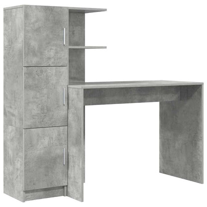 Scrivania 2 pcs Grigio cemento